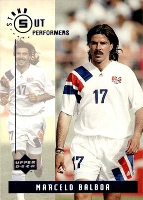 Contenders de la Copa Mundial de Cubierta Superior 1994 artistas destacados Marcelo Balboa EE. UU. #S6 Foto 1 de 2