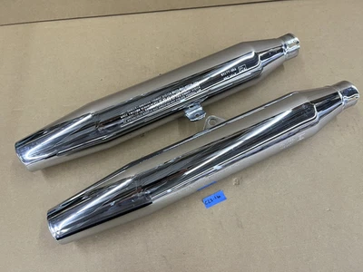 1999-2003 OEM Harley-Davidson XL Sportster Mufflers Chrome 65177-98A - Image 1 of 4