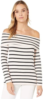 NEW Lilly Pulitzer Sweater XXS Peony Blush Moonlight Stripe Clarette Boat Neck - Image 1 of 3