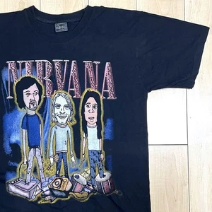 NIRVANA Anime-style design T-shirt size L "offers welcome" R4243 - Picture 1 of 24
