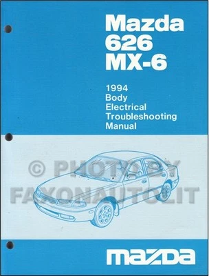 1994 Mazda 626 and MX-6 Body Electrical Troubleshooting Manual Wiring Diagrams - Image 1 of 2