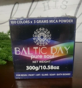 BALTIC DAY Pure Soul 100 Farben x 3g Glimmerpulver für Resin Paint Art Set Neu im Karton - Bild 1 von 5