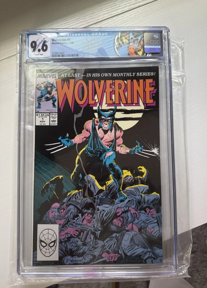 Wolverine #1 (1988) - CGC 9.6 - 1st Wolverine as Patch w/ Custom Label - Image 1 of 4