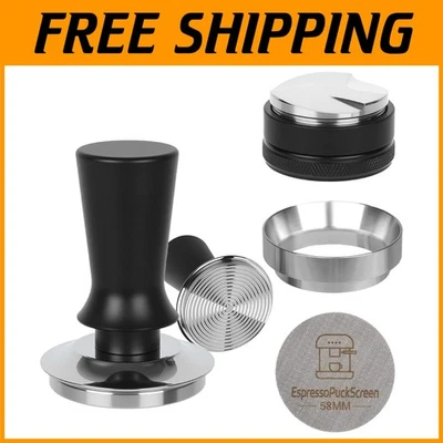 Juego de herramientas de café espresso - 58 mm manipulador, distribuidor, embudo Foto 1 de 4