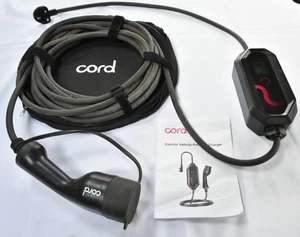 Cord Type 2 Portable EV Charger 10m 230V 6A-10A 2.3kW with Carry Bag - SPARES - Picture 1 of 9