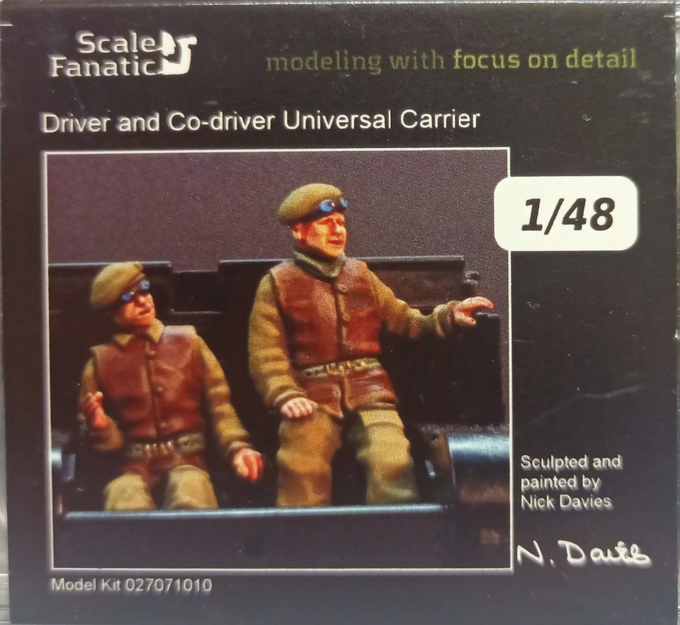 MODELLISMO - Driver & co-driver universal carrier WWII - Scale Fanatic 1/48 - Immagine 1 di 1