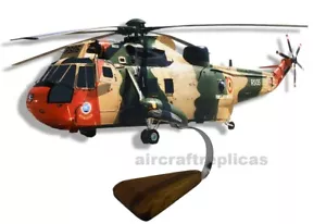 Westland Sea King Mk48 Belgien Holzhubschrauber Modell - Bild 1 von 1