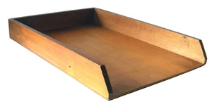 Honey English Oak File Tray, Portable  By  A Styles Pty Ltd c.1940s-50s - Picture 1 of 7