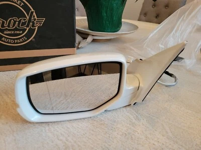 NEW WHITE PEARL Driver Side Mirror fits a 2013-2017 Honda Accord w/Heat-Signal - Image 1 of 4