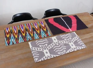 Ikat Kissenbezug Usbekisch 3er Set 15,55 Zoll x 26,18 Zoll Brandneu Schneller Versand 16445 - Bild 1 von 16