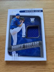2021 Absolute David Peterson Rookie Threads Relic Card New York Mets #RT-DP NM/M - Picture 1 of 2