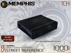 NEW Memphis SRX500D.1 Street Reference Series 1 Channel MONO Car Audio Amplifier - Picture 1 of 1