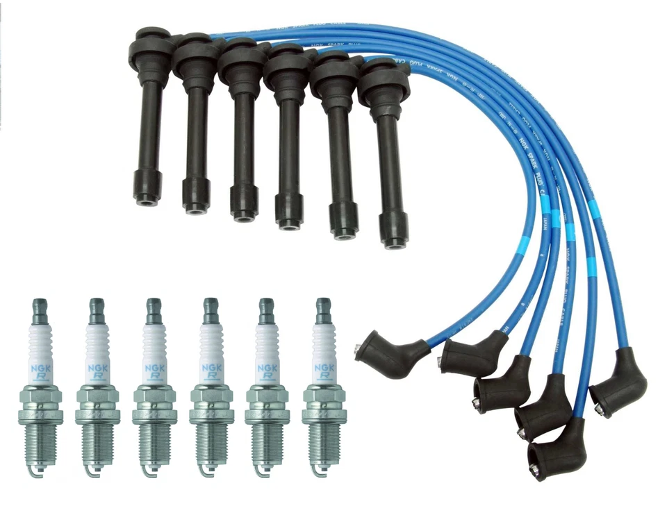 Juego de cables de encendido y bujías NGK para Chrysler Sebring V6 3,0 L 2001-2005 Foto 1 de 1