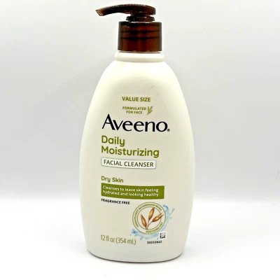 Limpiador facial hidratante diario Aveeno con avena calmante, 12 fl. Oz  Foto 1 de 3