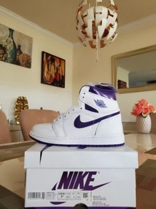 Nike Air Jordan 1 Retro Corte Alta Púrpura Medio Bajo CD0461-151 Talla 7.5 - Imagen 1 de 11