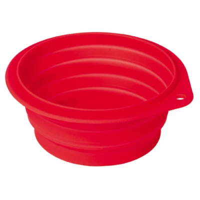Nobby Plegables Silicona Comedero Rojo 500ml Ideal para Perros Y Gatos Viajar - Imagen 1 de 2