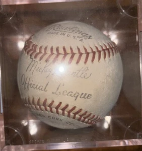 50s 60s Mickey Mantle Official League Rawlings Baseball Vintage New York Yankees - Picture 1 of 4