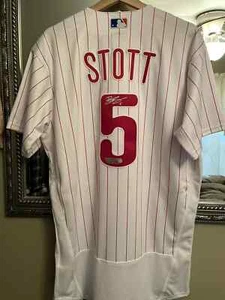 Bryson Stott Autographed Signed WHITE PHILLIES NIKE AUTHENTIC JERSEY FANATICS - Picture 1 of 5