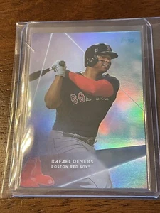 2020 Topps X Steve Aoki Wave 1 Rafael Devers Rainbow Foil Parallel Base Red Sox - Picture 1 of 2