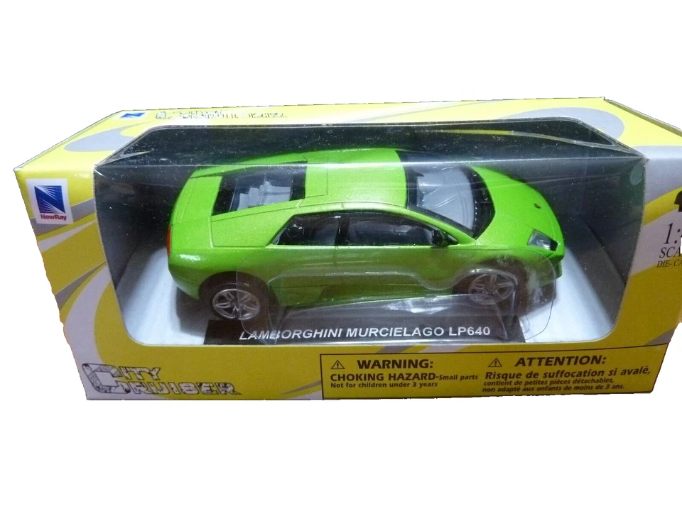 1 43 Green Lamborghini Murcielago Lp640 New-Ray Diecast Car