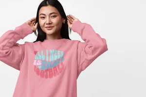 Cat Football Lover Sweatshirt, Pet Owner Gift, Comfy Pullover, Sports Fan - Picture 1 of 13