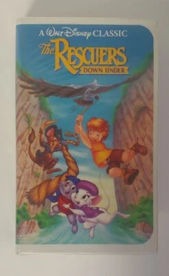 Walt Disney The Rescuers Down Under VHS 1142 Tape Black Diamond 1991 Clamshell - Image 1 of 4