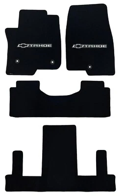 Lloyd Mats Velourtex Chevrolet Tahoe & Black Bowtie 4pc Floor Mats (2021-2024) Foto 1 de 4