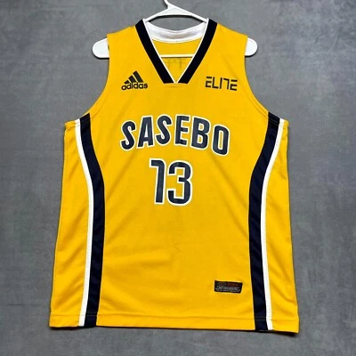 Camiseta deportiva de baloncesto Adidas Elite para hombre M amarilla Sasebo #13 Cassi #13 suéter con cuello en V Foto 1 de 4