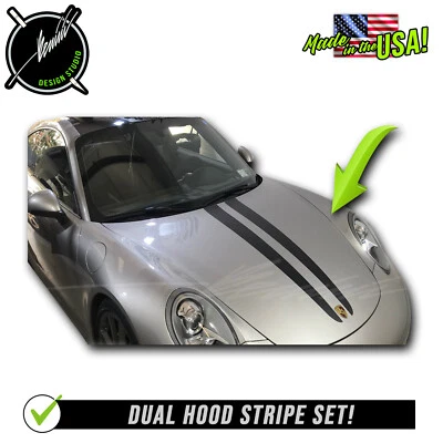 Capucha Racing Stripes GT3 GT2 Se adapta a - Porsche 911 Carrera 991 992 6 2011 Foto 1 de 4