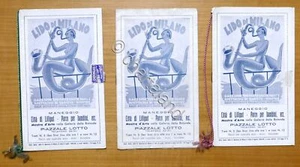 Lotto 3 brochures Lido di Milano - anni '30 - Picture 1 of 1