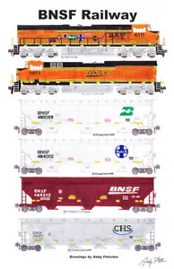 Póster Hopper Train del 25 aniversario 11""x17"" firmado por Andy Fletcher - Imagen 1 de 1