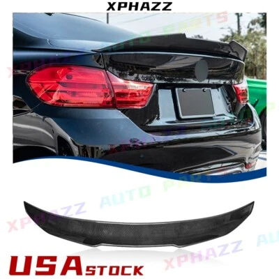 Carbon Fiber Look For 15-20 BMW 4-Series F36 Gran Coupe PSM Spoiler ABS 440i 430 - Image 1 of 4