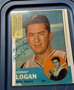 Pittsburg Pirates Johnny Logan Personalized Signed 11x14, 8x10 photo. - Picture 1 of 4