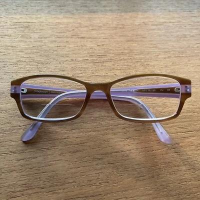 Gafas Prodesign Denmark 1748 C.5024 rectangulares marrón púrpura marcos 51-15-135 Foto 1 de 4