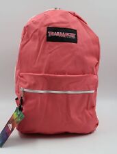 Trailmaker Classic 2 Pocket Backpack Coral/White Zippers