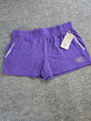  Pantalones Cortos para Correr LSU Louisiana State Tigers Para Mujer Medianos Púrpura Nuevos con Etiquetas Foto 1 de 4
