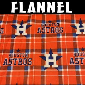 MLB Houston Astros 60075-B Flannel Fabric by the Yard - Picture 1 of 2