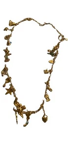 COLLAR RETIRADO KIRK'S FOLLY DANCE con HADAS DORADO 32" con 21 DIJES - Imagen 1 de 6