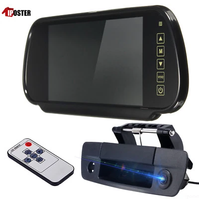 7" Mirror Monitor+Tailgate Handle Backup CCD Camera for Dodge Ram 1500 2500 3500 - Image 1 of 4