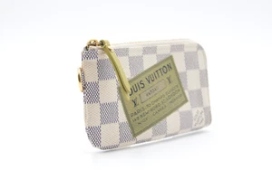 Louis Vuitton N63085 Damier Azur Pochette Clé Complice L-shaped zipper Japan - Picture 1 of 20