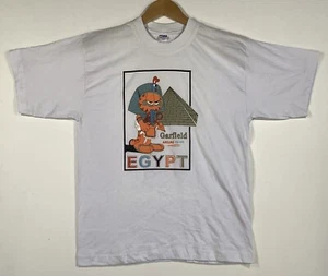Vintage Garfield Around Egypt Souvenir Tourist Travel T-Shirt Size M - Bild 1 von 9