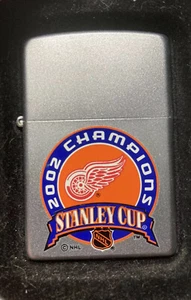 SEALED 2002 Zippo Lighter Detroit Red Wings STANLEY CUP 2002 Champion NEW - Picture 1 of 5