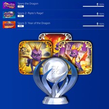 Spyro 3: Year of the Dragon Platinum Trophy Proxy PS4