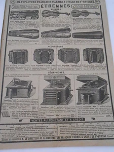Publicité Ancienne 1927 Articles Vilons Accordéons Véraphones - Picture 1 of 1