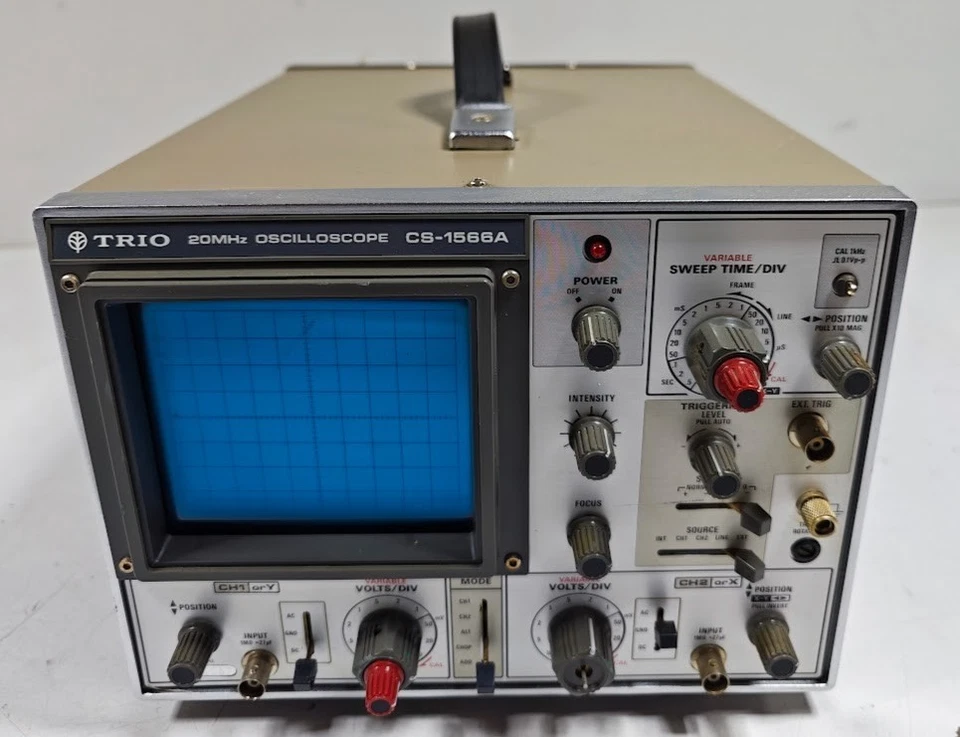 TRIO CS-1566A Oscilloscope - Power On/Of Tested Only, Has Scratches and Marks - Image 1 of 4