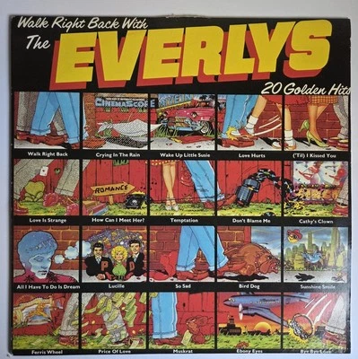 EVERLY BROTHERS "Walk Right Back With The Everlys-20 Golden Hits" 1975 VINYL LP - Image 1 of 4