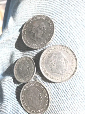 Pesetas España Monedas Surtidas Modernas 1949+ Foto 1 de 2