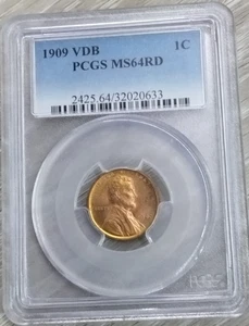 1909 VDB Lincoln Cent MS64RD PCGS - Bild 1 von 4