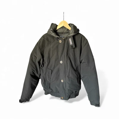 Chaqueta Parka acolchada negra Woolrich vintage ropa exterior talla M plumón relleno ártico Foto 1 de 4