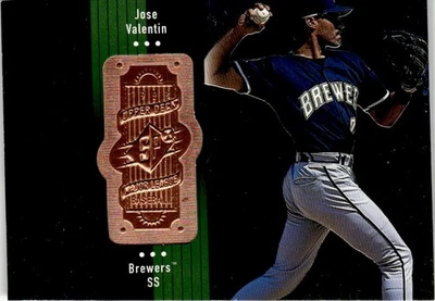 1998 Upper Deck SPx Finite #294 Jose Valentin /9000 Brewers - Image 1 of 2